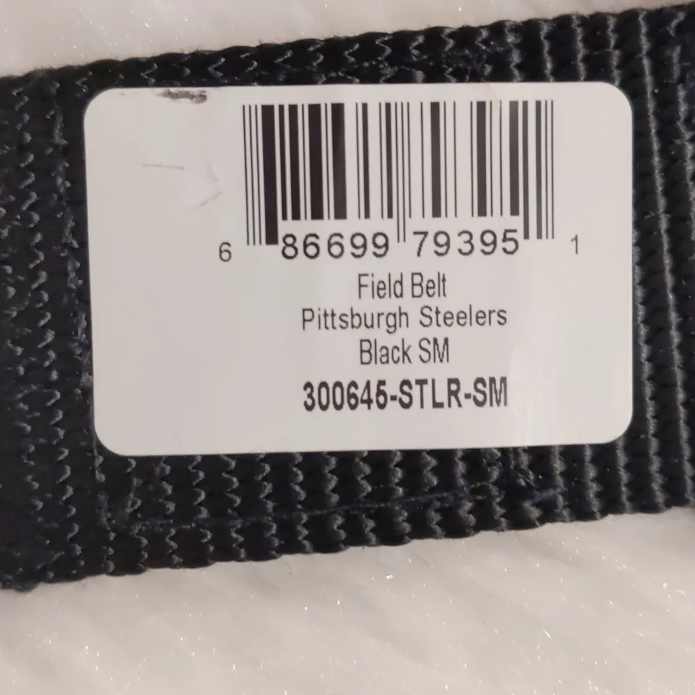 NFL Pittsburgh Steelers Field Belt Unisex S / M Waist 32”-42” Men Women  NEW